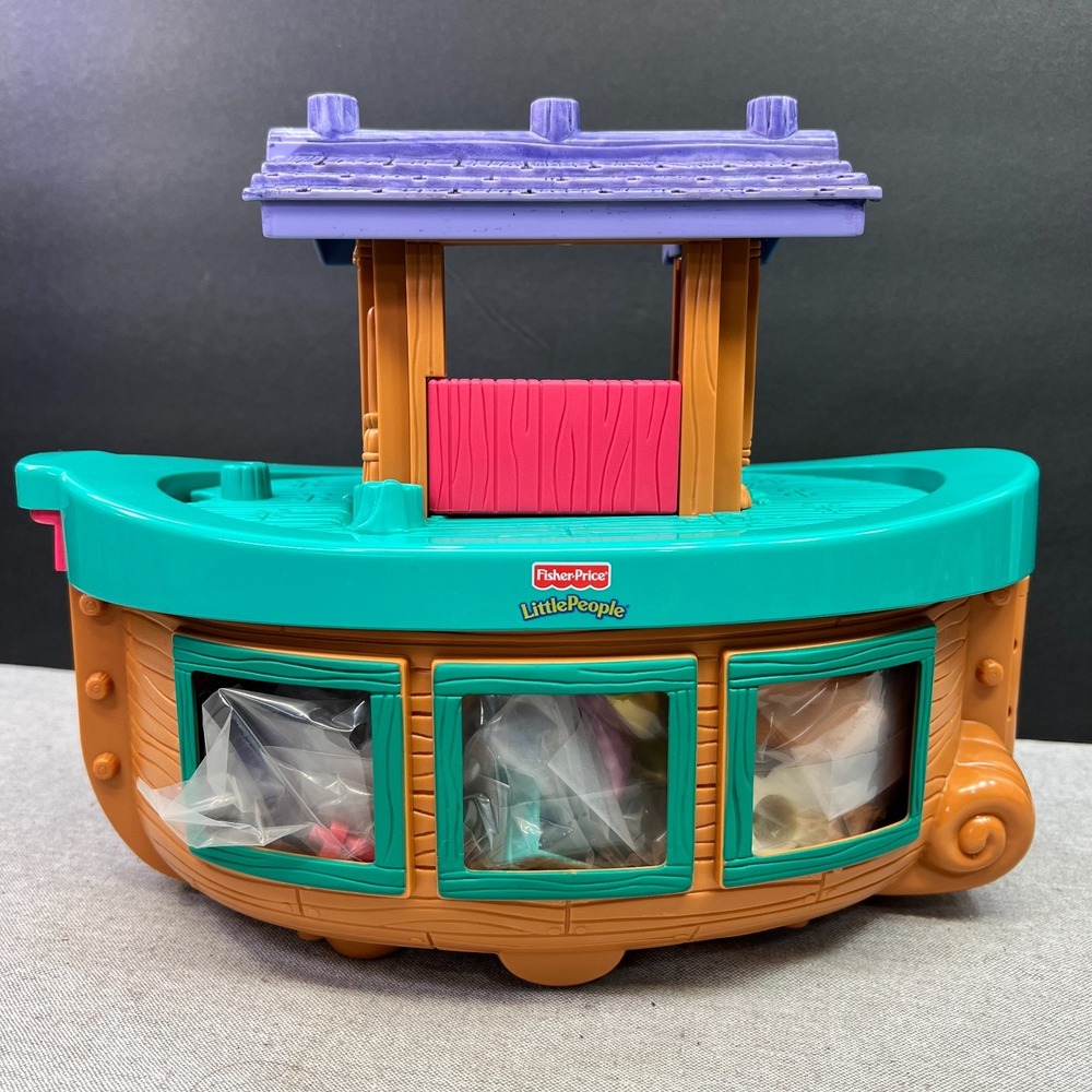 Vtg 2002 Fisher Price Noah's Ark Complete Play Set Little People New No Box